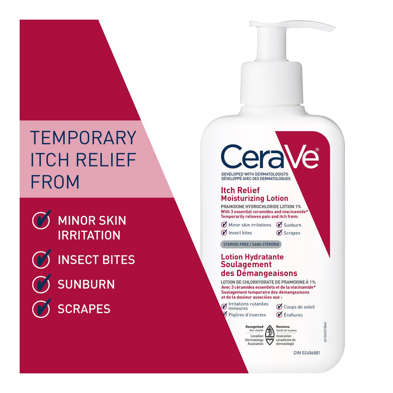 CeraVe - Itch Relief Moisturizing Lotion - 1% Pramoxine - 237 mL