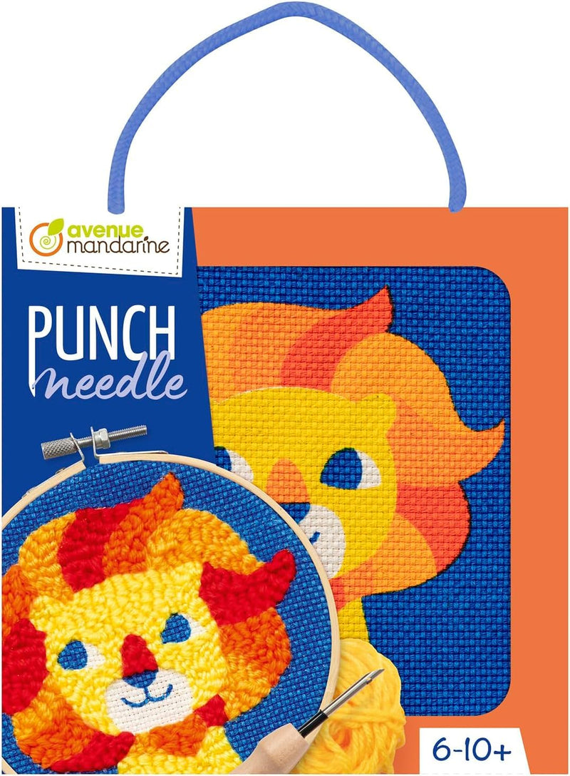 My Mandarine - Punch Needle, Lion