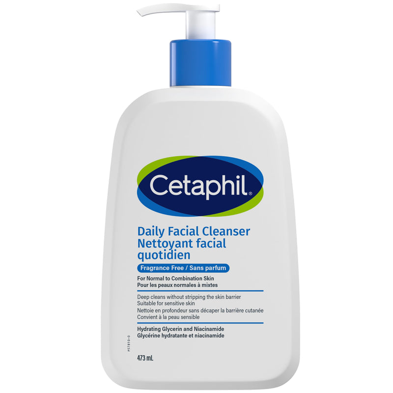 Cetaphil - Daily Facial Cleanser - Fragrance Free - 473 mL