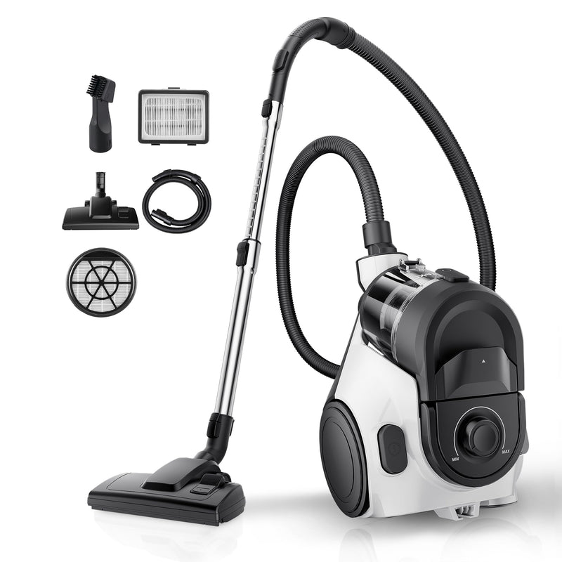 Eureka - NEN121WH - Bagless Canister Vacuum - White