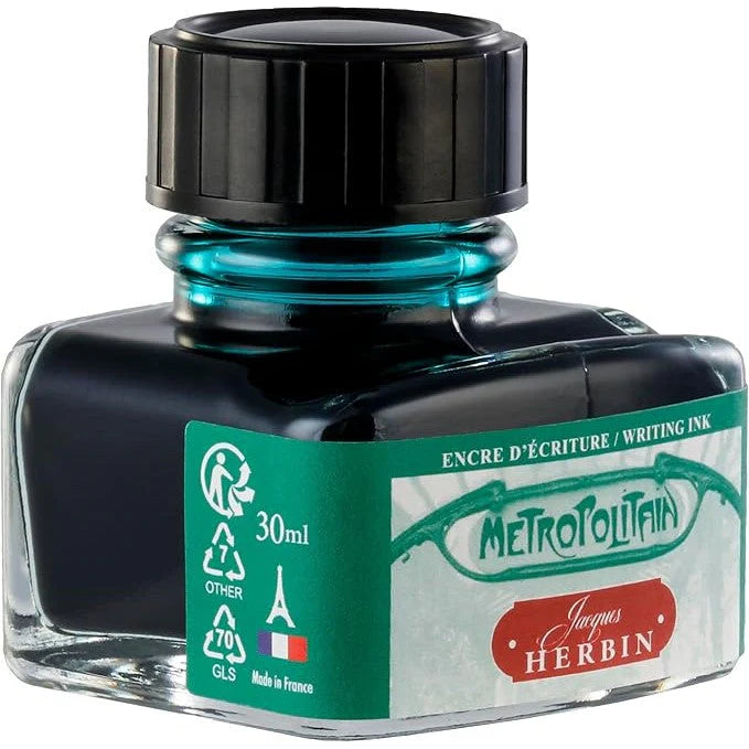 Jacques Herbin - Writing ink - Green - Paris Metro 30ml