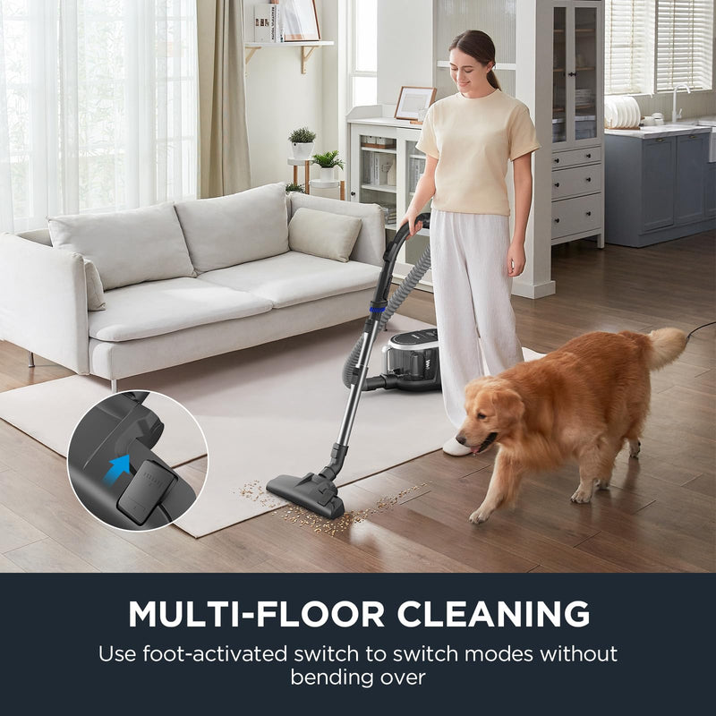 Eureka - NEN180CC - Bagless Canister Vacuum - Silver