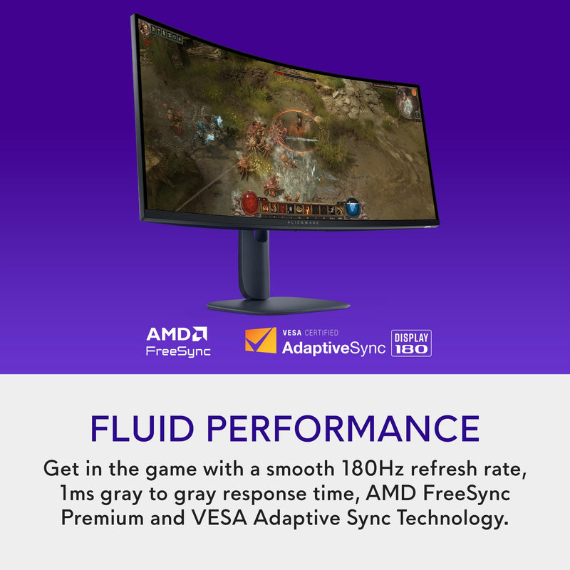 Alienware - AW3425DWM - 34-inch Curved WQHD Gaming Monitor | 180 Hz