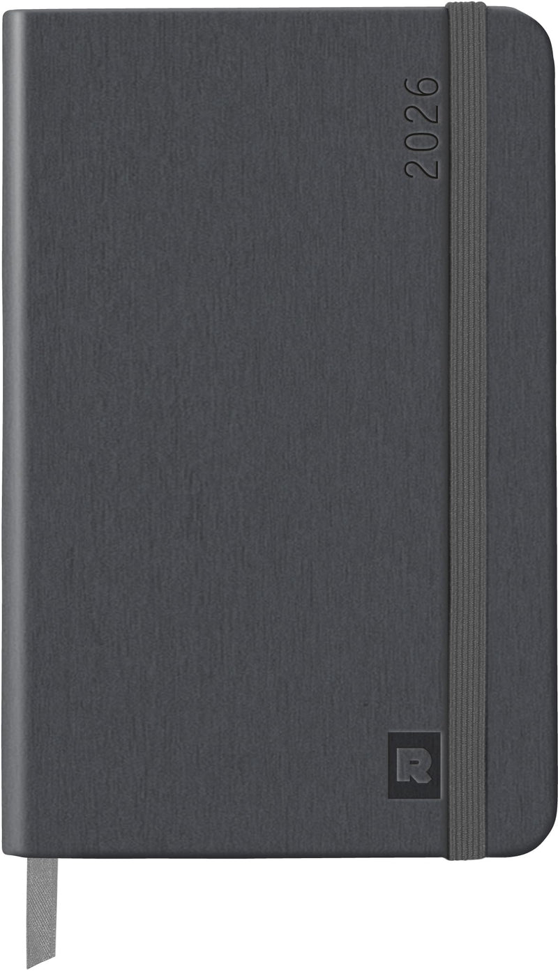 Rhodia - Webplanner 2026: Vertical Grid Agenda -Titanium- 160 pages (4x5.9in)