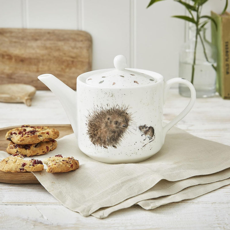 Royal Worcester - Wrendale Designs - TEAPOT 1pt-HEDGEHOG&MICE