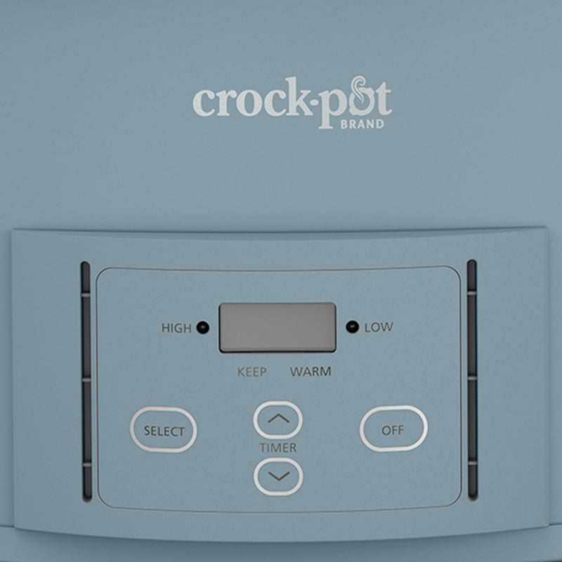 Crock-Pot Design Series 2218661 7 qt Programmable Slow Cooker, Morning Haze Blue