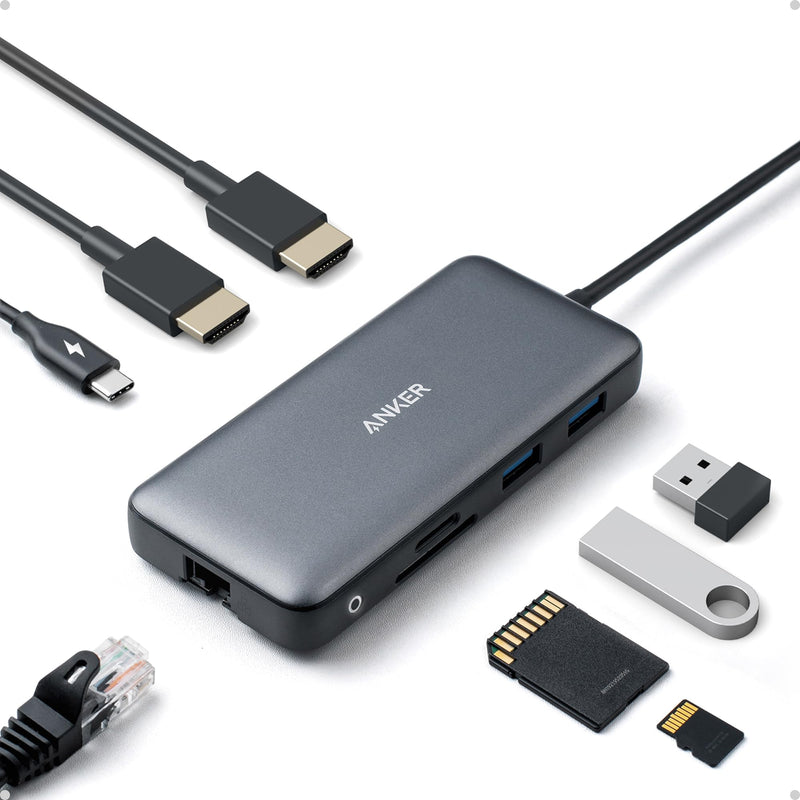 Anker - 553 (A8380) - 8-in-1 USB-C Hub - Gray