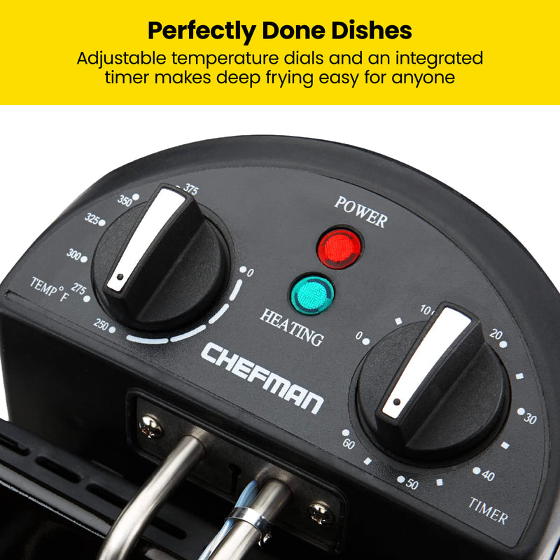 Chefman RJ07-45-SS 4.5 qt (4.3 L) Deep Fryer