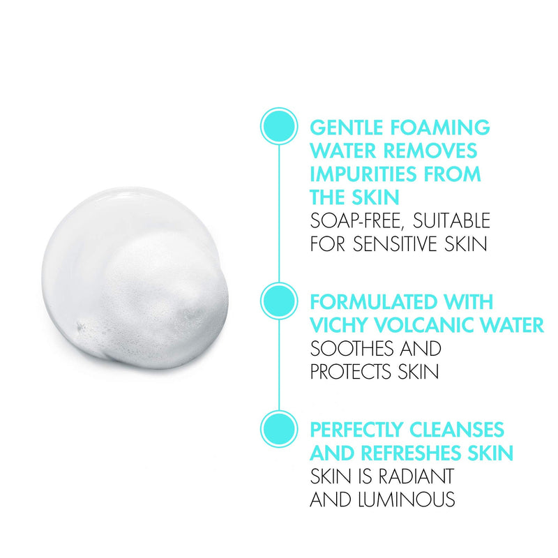 Vichy Pureté Thermale Foaming Water Cleanser, 150 mL