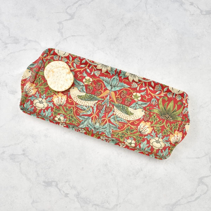 Pimpernel - Strawberry Thief Red - Sandwich Tray 15.1 X6.5"