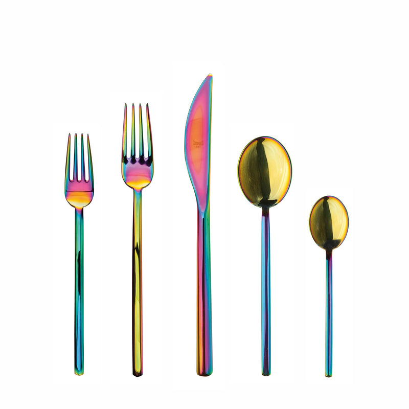Mepra – Due Rainbow – 20-Piece Flatware Set