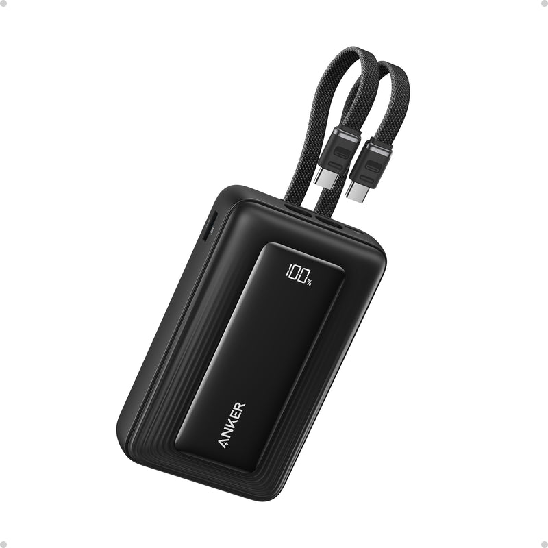 Anker - Zolo (A110M) - 20,000mAh 45W Power Bank with Built-In USB-C - Black