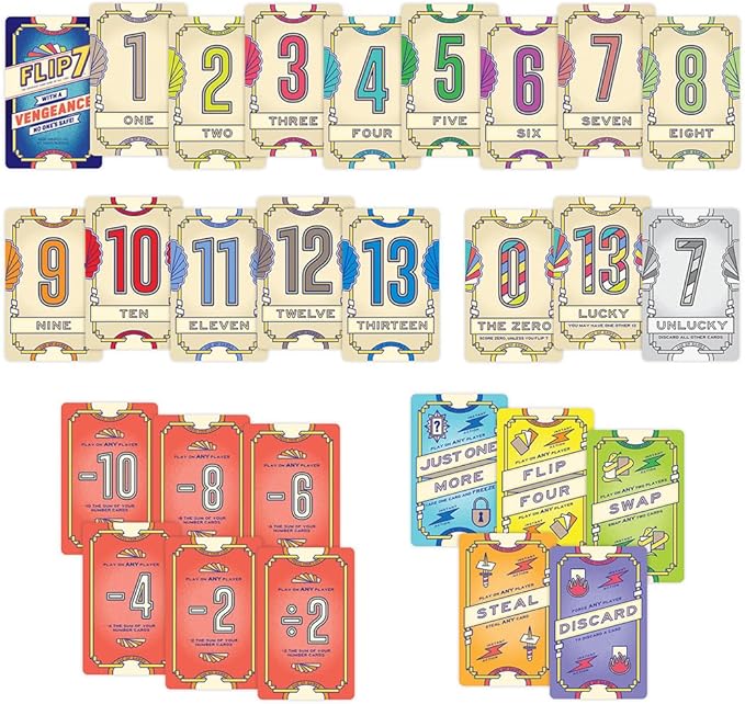 USAopoly - FLIP 7: WITH A VENGEANCE