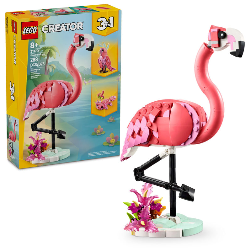 LEGO Creator 3 in 1 Wild Animals Pink Flamingo 31170