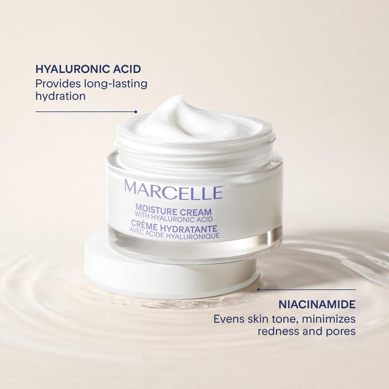 Marcelle Moisture Cream with Hyaluronic Acid, 50 mL