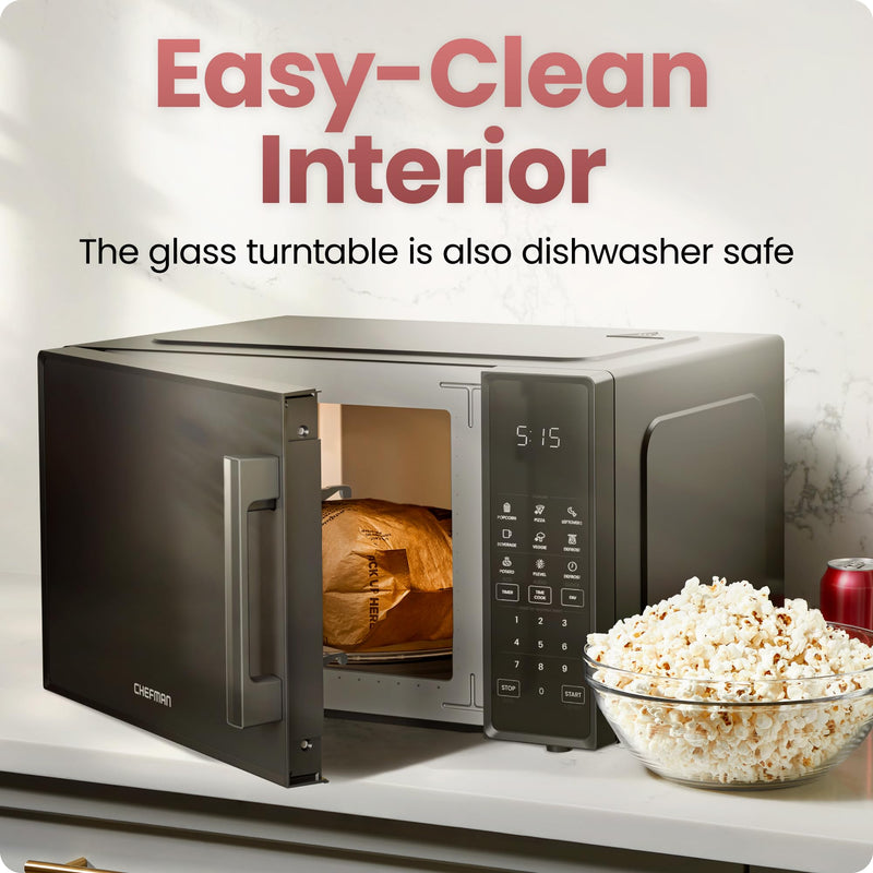 Chefman RJ55-11-V3 1.1 cu ft 1000 W Microwave, Black