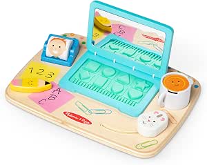 Melissa & Doug - Wooden Work & Play Desktop Activity Board