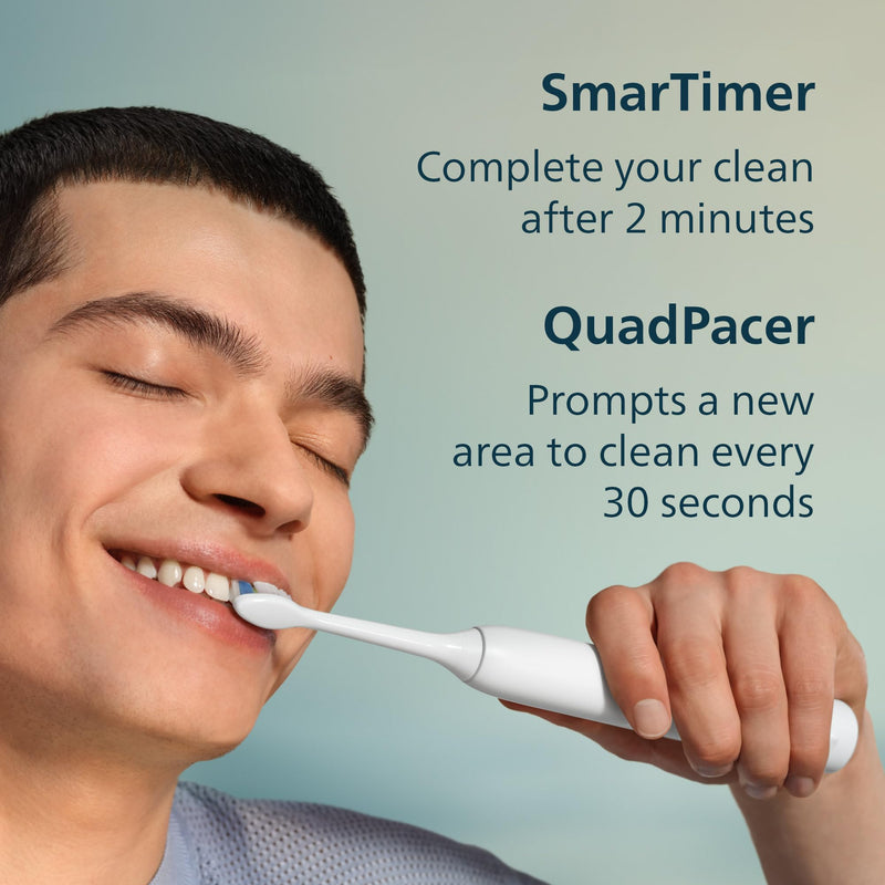 Philips Sonicare 2100 Electric Toothbrush HX3661/04, White Mint