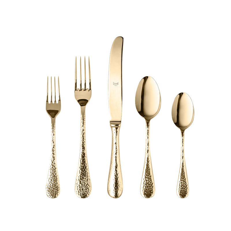 Mepra – Epoque Gold – 5-Piece Flatware Set