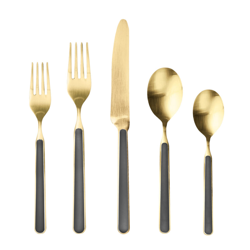 Mepra – Fantasia Ice Gold Vicuna – 20-Piece Flatware Set