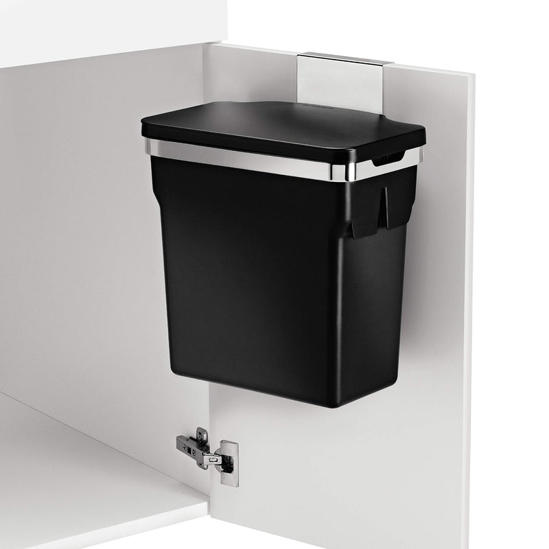 simplehuman In-Cabinet Trash Can CW1643, 10 L, Black