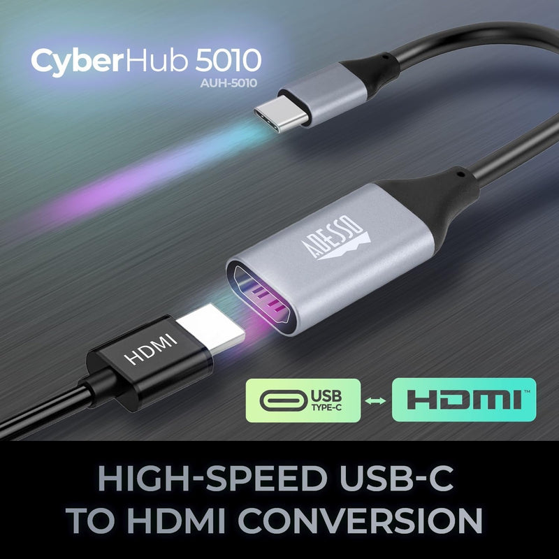 Adesso - USB C To HDMI Adapter @4K/60Hz