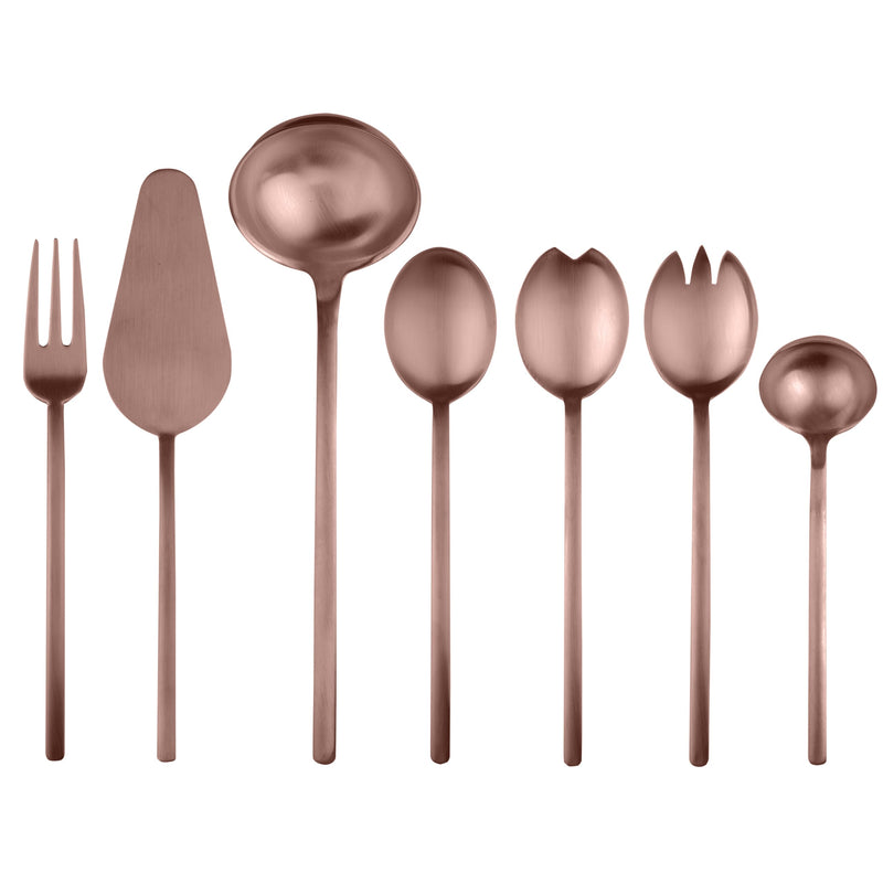 Mepra – Due Ice Bronze – 7-Piece Serving Set