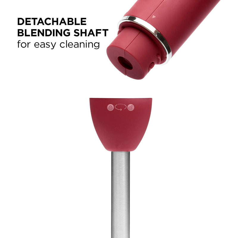 Chefman 300 W Immersion Blender, Red