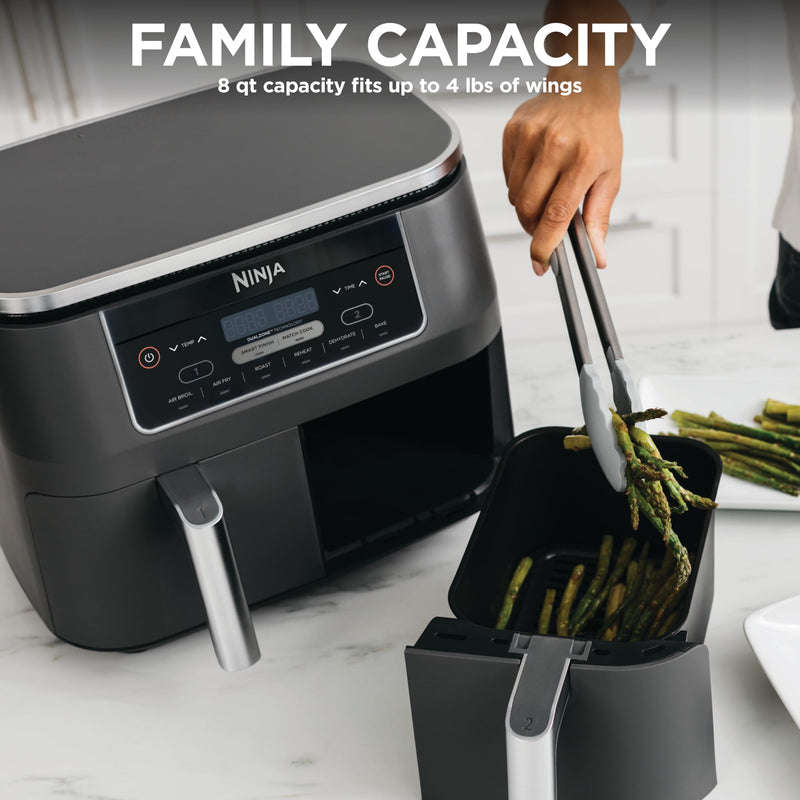 Ninja Foodi DualZone Air Fryer DZ201C, 8 qt.