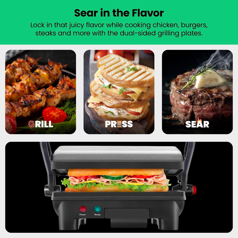 Chefman RJ02-180 Panini Press and Grill