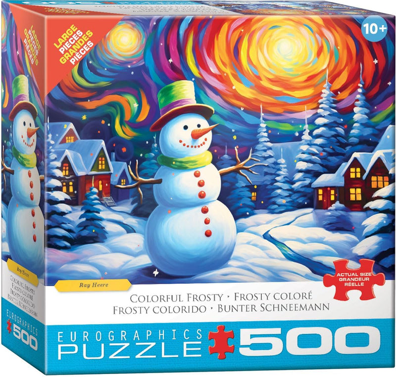 Eurographics - 500 Piece Jigsaw Puzzle - Colorful Frosty By Ray Heere