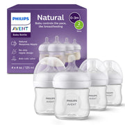 Philips Avent Natural Response Bottles SCY900/04, 4 oz., 4 Pack