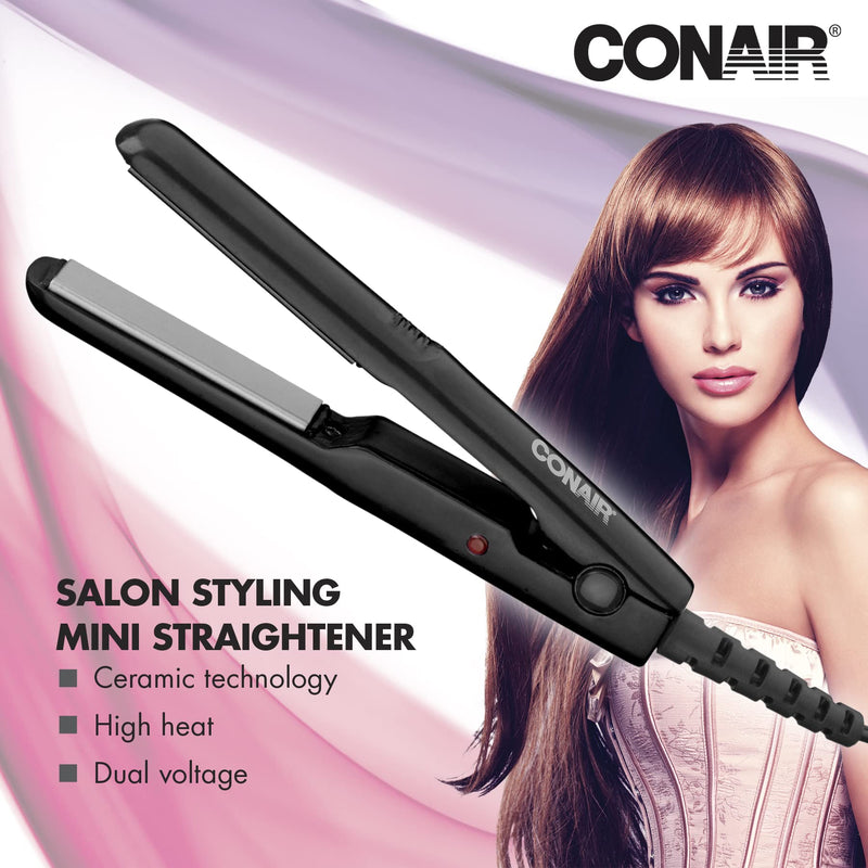 Conair CS80XAC 0.5 in Mini Ceramic Travel Straightener
