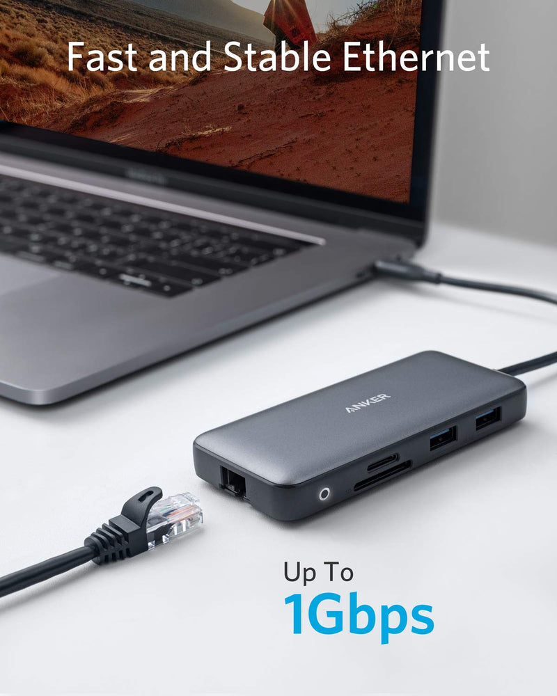 Anker - 553 (A8380) - 8-in-1 USB-C Hub - Gray