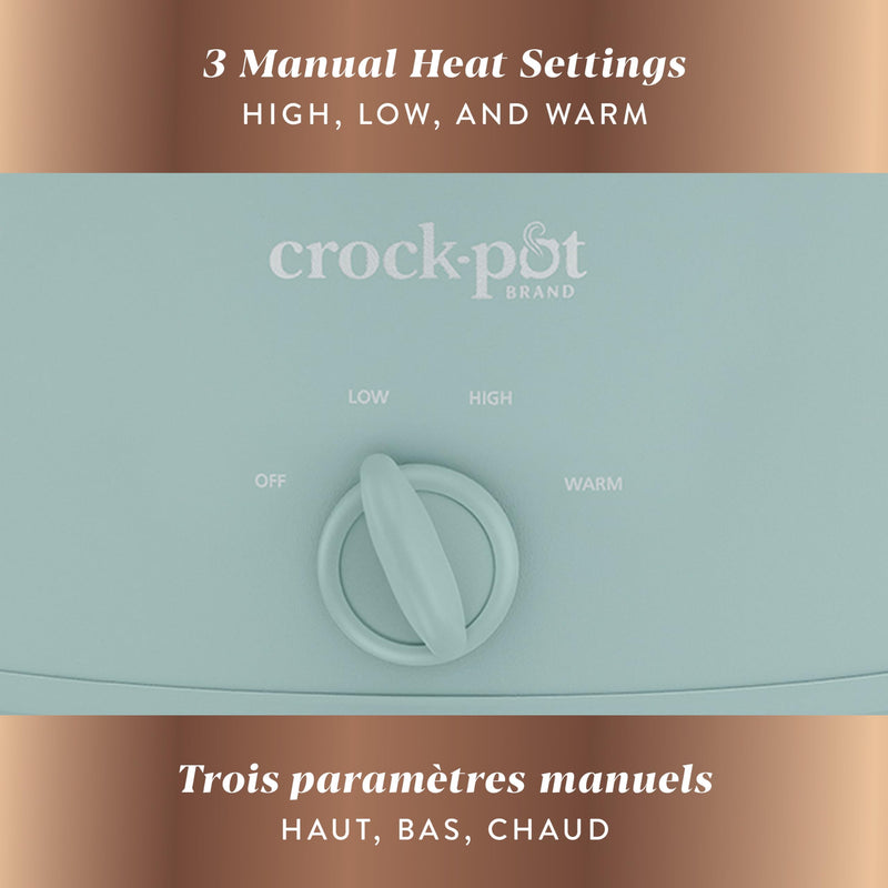 Crock-Pot Design Series 2218654 4.5 qt Slow Cooker, Ocean Fog