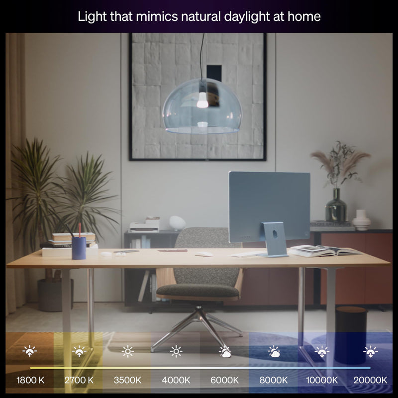 Philips Hue A19 White & Color Ambiance Smart Bulb 591164, 1 Pack