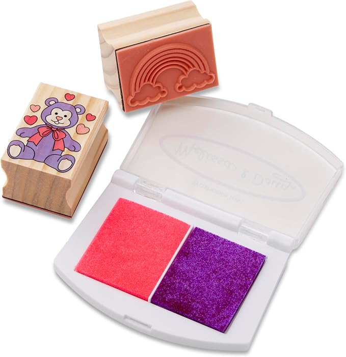Melissa & Doug - Wooden Stamp Set - Friendship