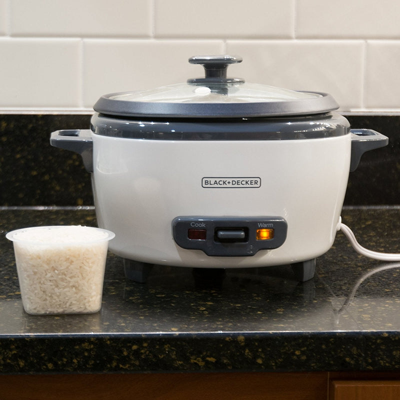 BLACK+DECKER - RC506C - Rice Cooker and Food Steamer | 6 Cups Cooked