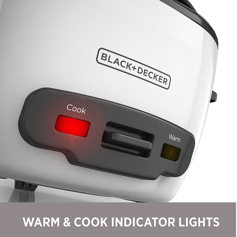 BLACK+DECKER - RC506C - Rice Cooker and Food Steamer | 6 Cups Cooked