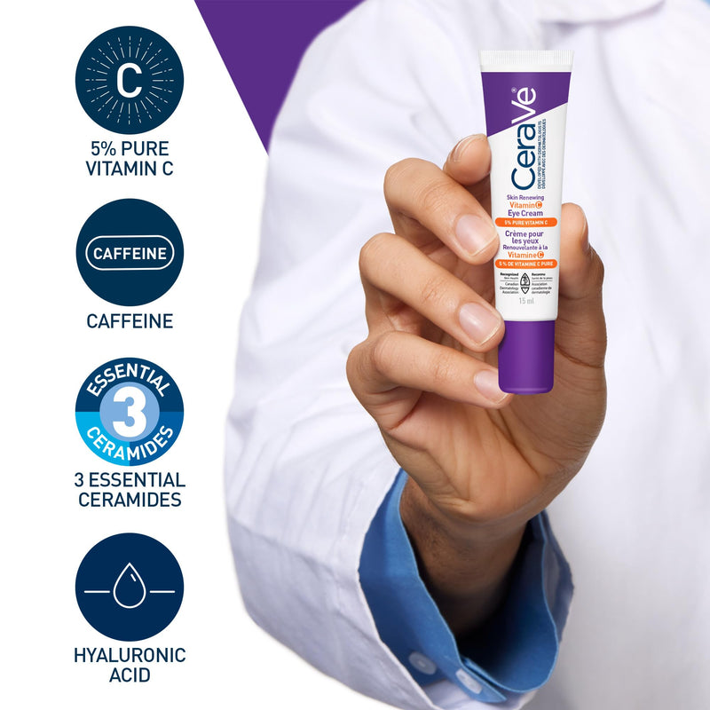 CeraVe - Skin Renewing Vitamin C Eye Cream - 15 mL