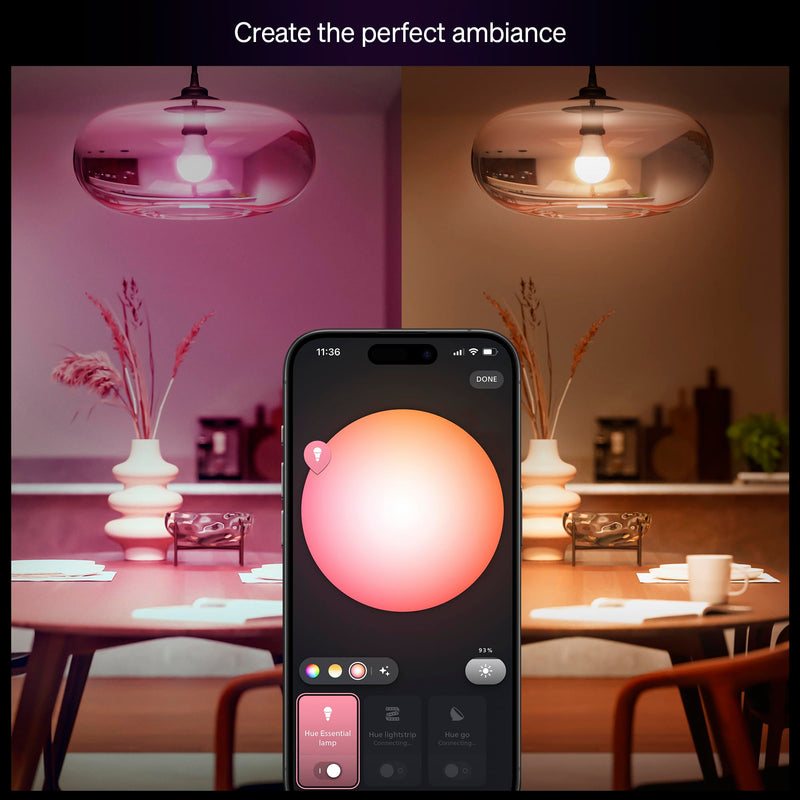 Philips Hue Essential Starter Kit 608983, Bridge & 4 Bulbs