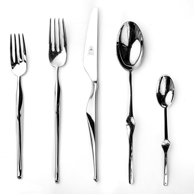Mepra – Ergonomica Mirror – 5-Piece Flatware Set