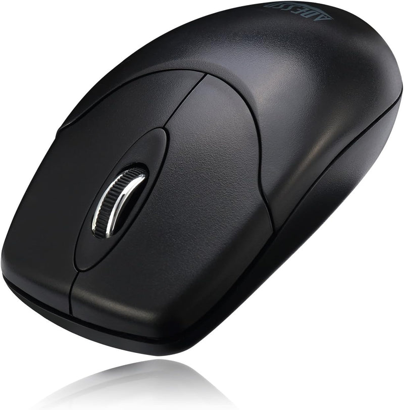 Adesso - Mouse Wireless Antimicrobial M60 3 Buttons optical scroll up to 1200dpi PC/Mac - Black