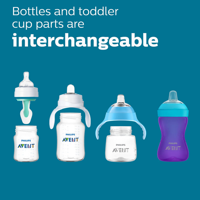 Philips Avent Anti-Colic AirFree Bottles SCY701/04, 4 oz., 4 Pack