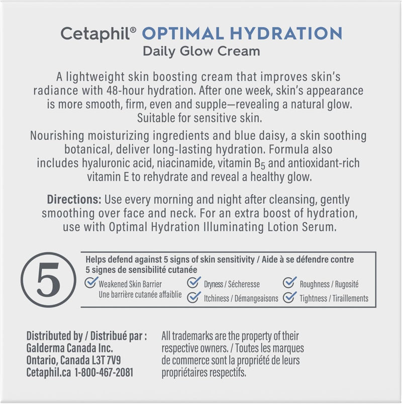 Cetaphil - Optimal Hydration Daily Glow Cream - 48 g