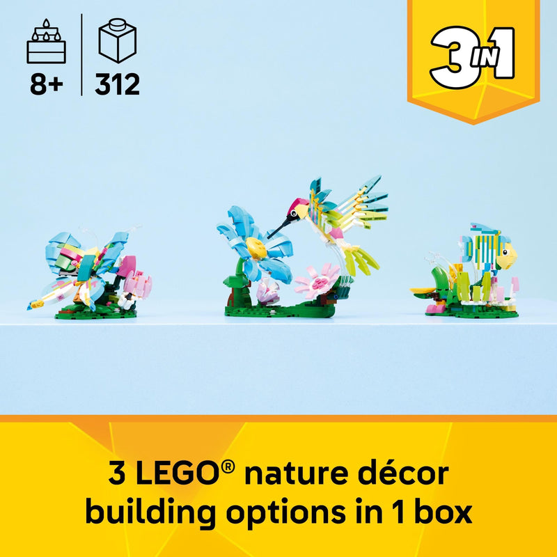 LEGO Creator 3 in 1 Wild Animals Colorful Hummingbird 31384