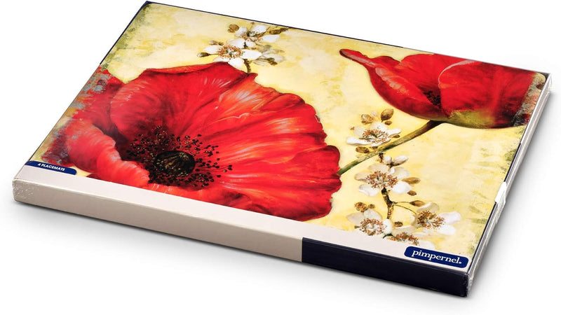 Pimpernel - Poppy De Villeneuve 16x12 Mat (Set of 4)