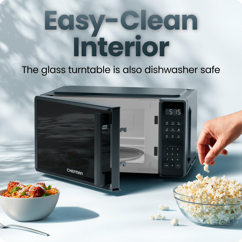 Chefman RJ55-7-V2 0.7 cu ft 700 W Microwave, Black