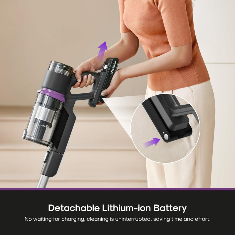 Eureka - ReactiClean NEC410BK - Cordless Stick Vacuum - Black