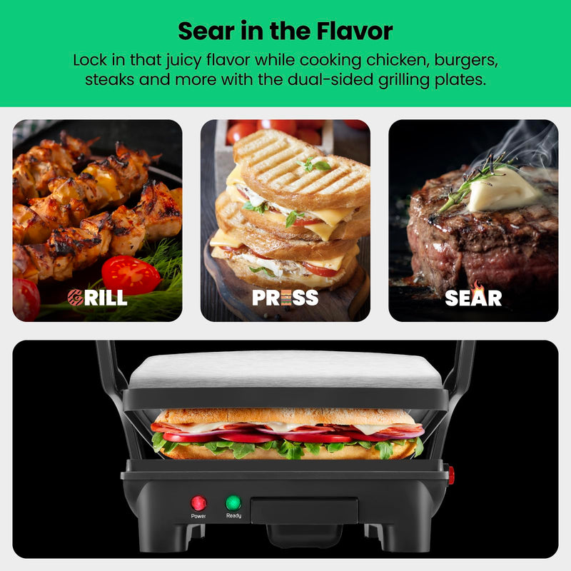 Chefman 4-Slice Panini Press and Grill